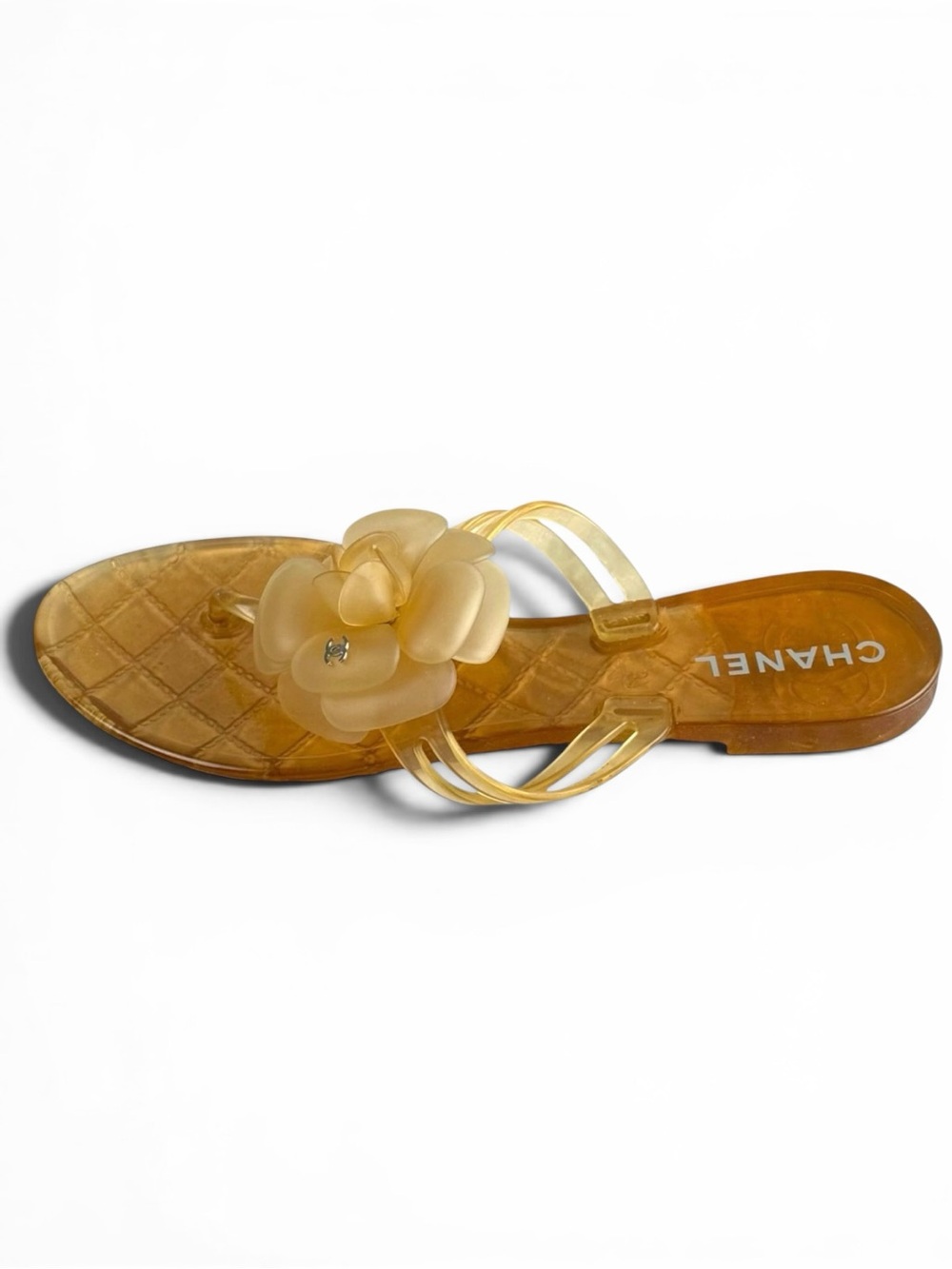 Chanel Jelly Camellia Thong Sandals – Size 37. - Picture 6 of 10